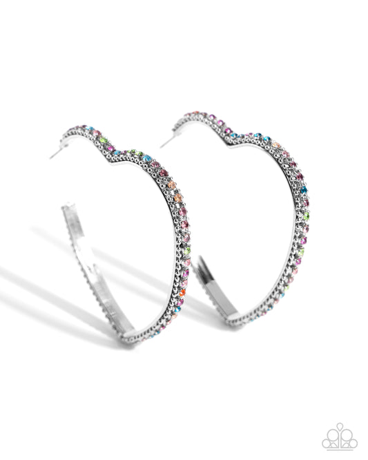 Halftime Hearts - Multi Hoop Earrings - Paparazzi Accessories