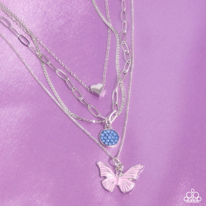 Whimsical Wardrobe - Pink Necklace - Paparazzi Accessories