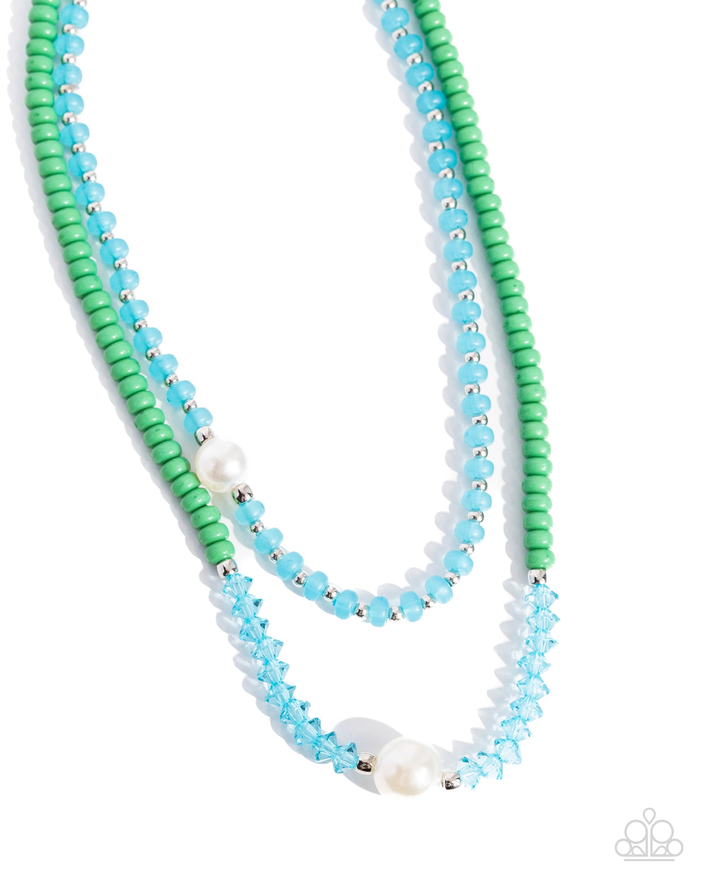 Multicolored Masquerade - Green Necklace - Paparazzi Accessories