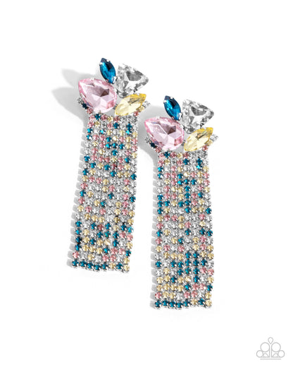 Blinding Blend - Multi Post Earrings - Paparazzi Accessories