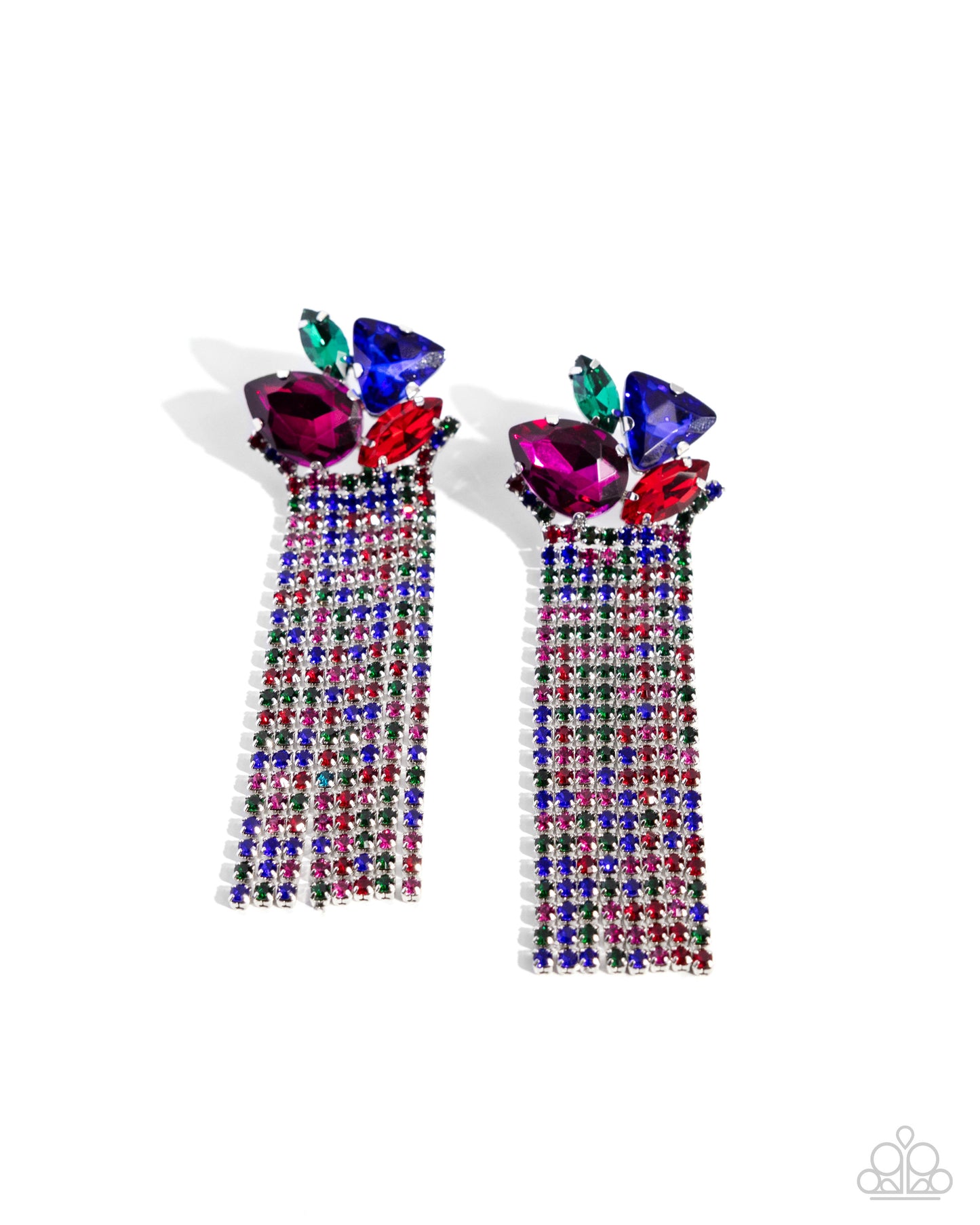 Blinding Blend - Multi Post Earrings - Paparazzi Accessories