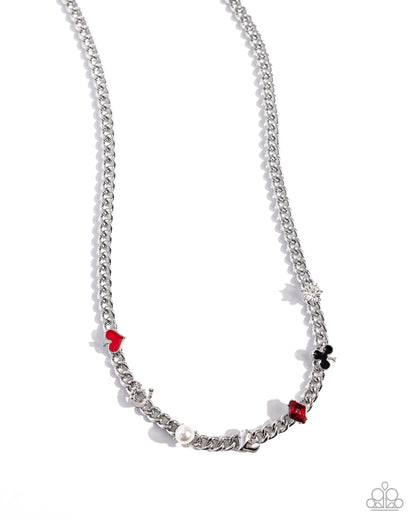 Vegas Vault - Red Necklace - Paparazzi Accessories