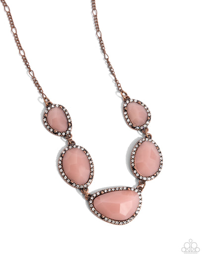 Active GLISTENING - Copper Necklace - Paparazzi Accessories