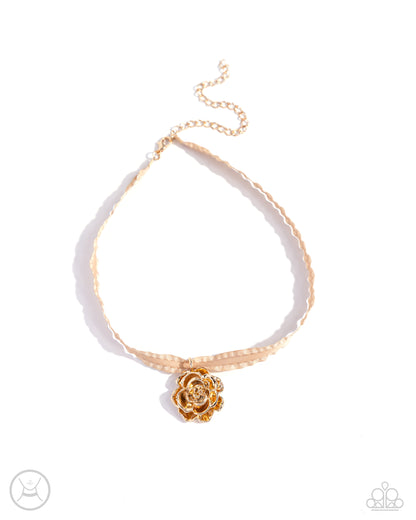 Seize the Spring - Gold Necklace - Paparazzi Accessories