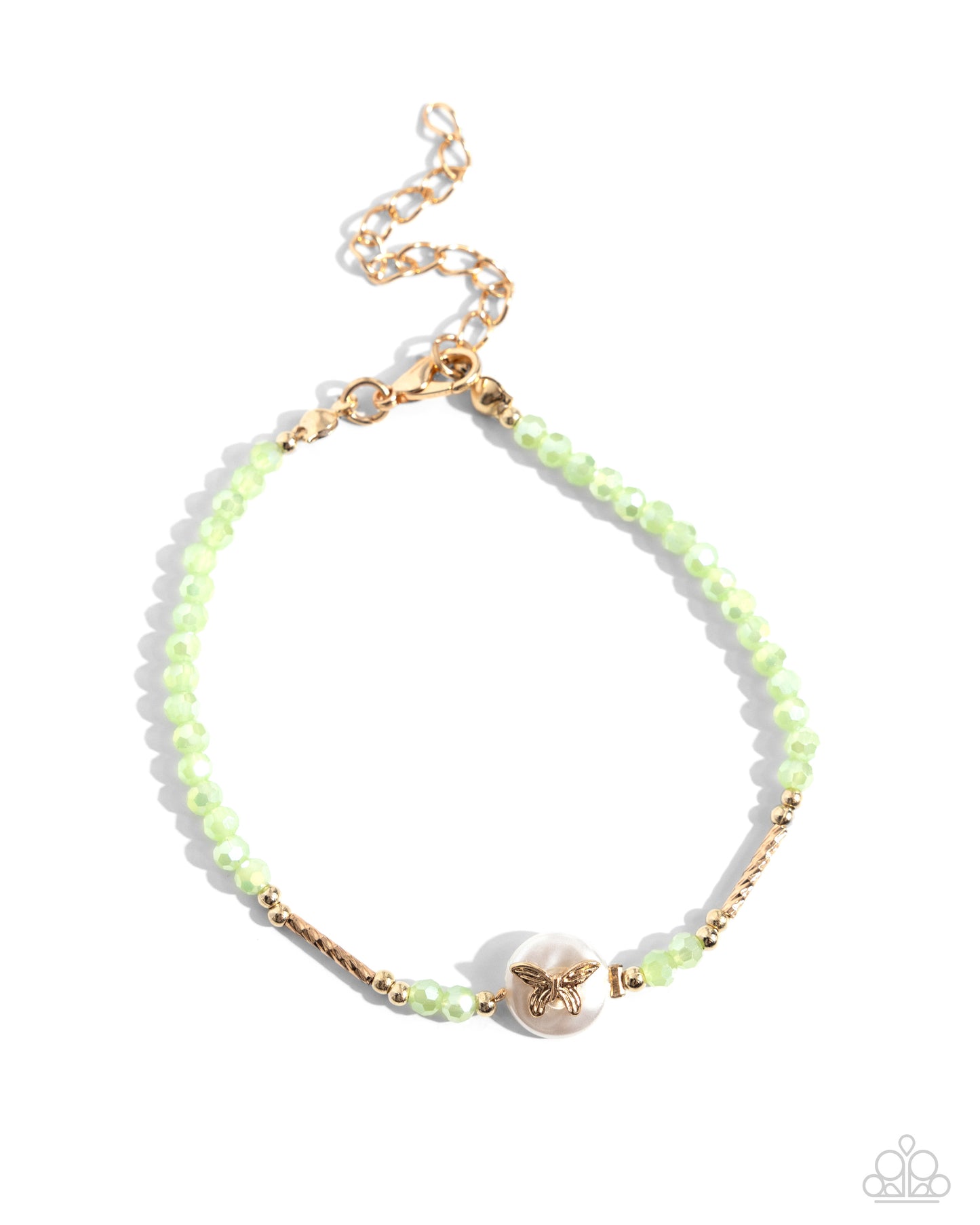 Aerial Actress - Green Bracelet- Paparazzi Accessories