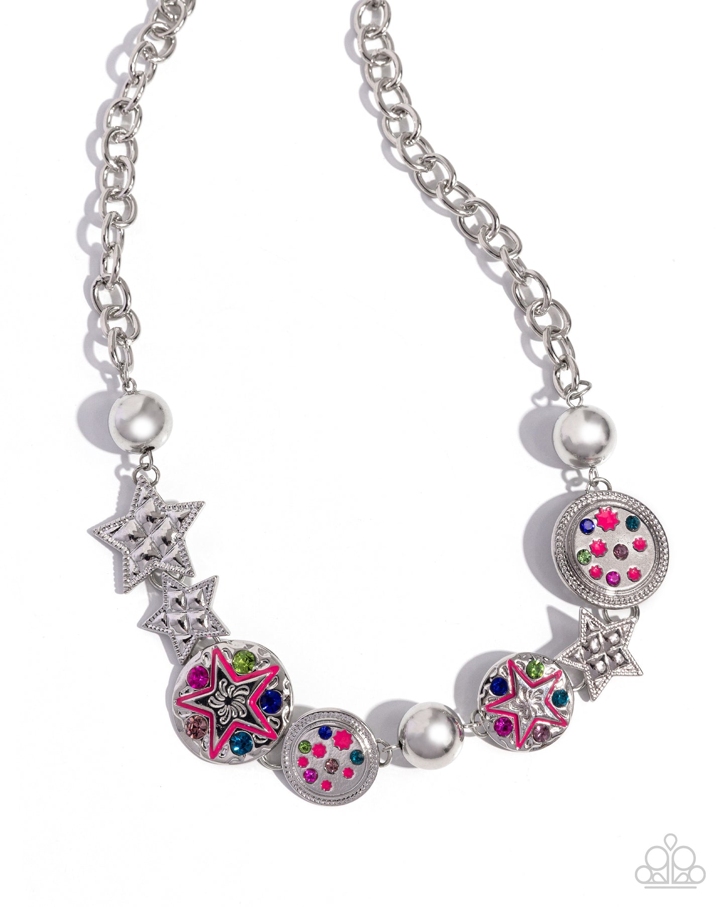 Starry Shopaholic - Pink Necklace - Paparazzi Accessories