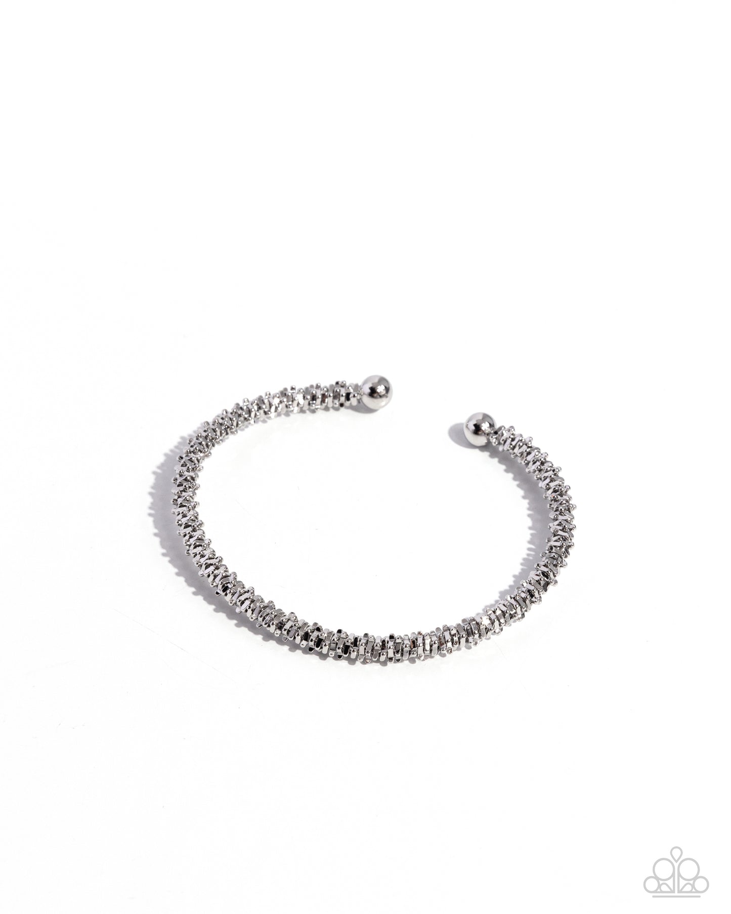 Twisted Trenchant - Silver Cuff Bracelet - Paparazzi Accessories