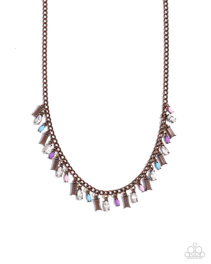 Dripping in Drama - Copper Necklace - Paparazzi Accessories
