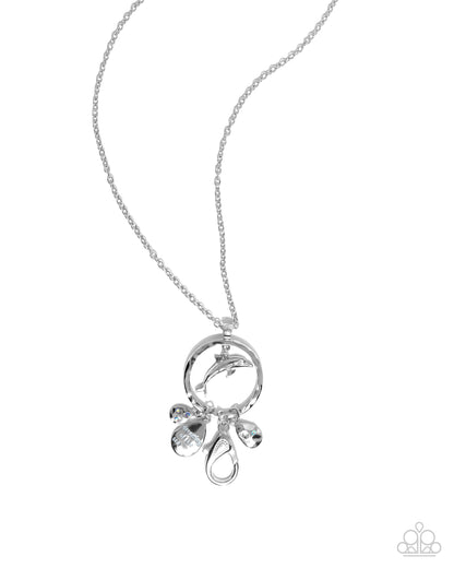 Dreaming of the Sea - Blue Dolphin Lanyard Necklace - Paparazzi Accessories
