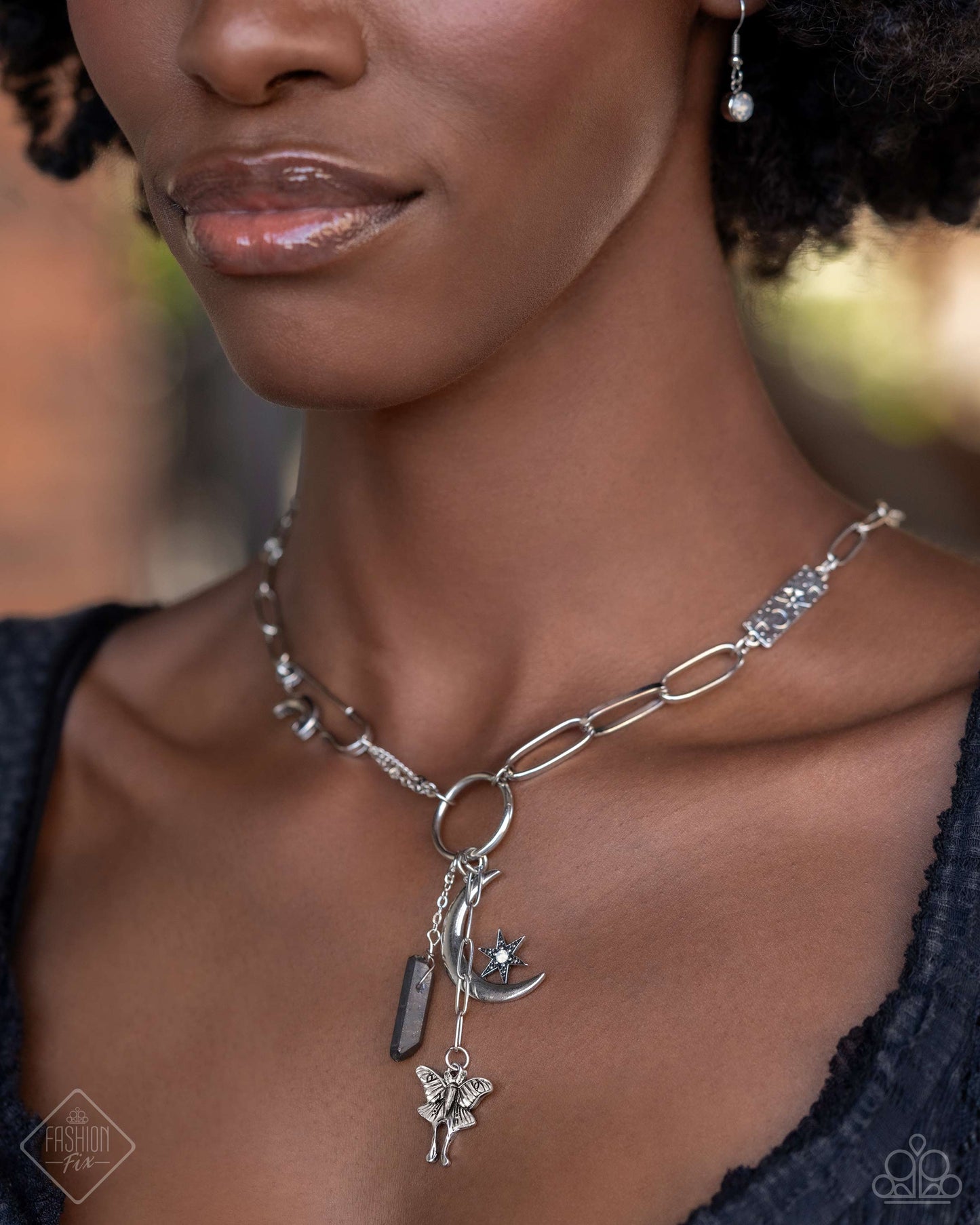 Celestial Confidence - Silver Necklace - Paparazzi Accessories