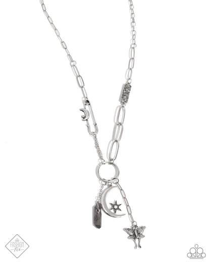 Celestial Confidence - Silver Necklace - Paparazzi Accessories