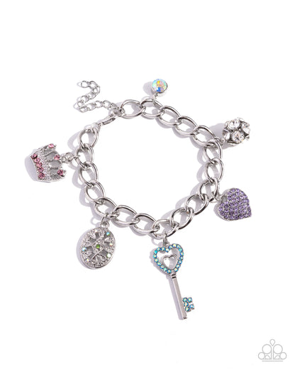 Regal Ratio - Multi Charm Bracelet - Paparazzi Accessories