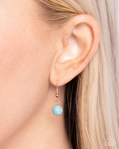 Desert Dalliance - Copper Bolo Necklace - Paparazzi Accessories