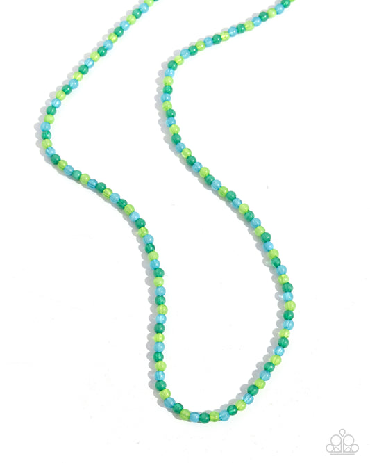 Beaded Belonging - Green Necklace - Paparazzi Accessories