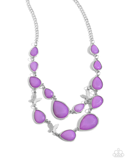 BRIGHT Club - Purple Necklace - Paparazzi Accessories