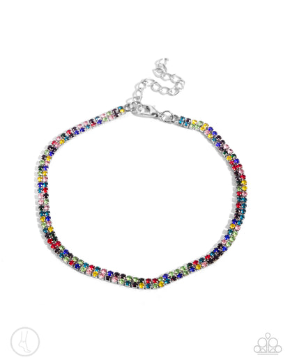 Adorable Anklet - Multi Clasp Anklet - Paparazzi Accessories