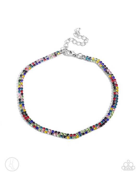 Adorable Anklet - Multi Clasp Anklet - Paparazzi Accessories