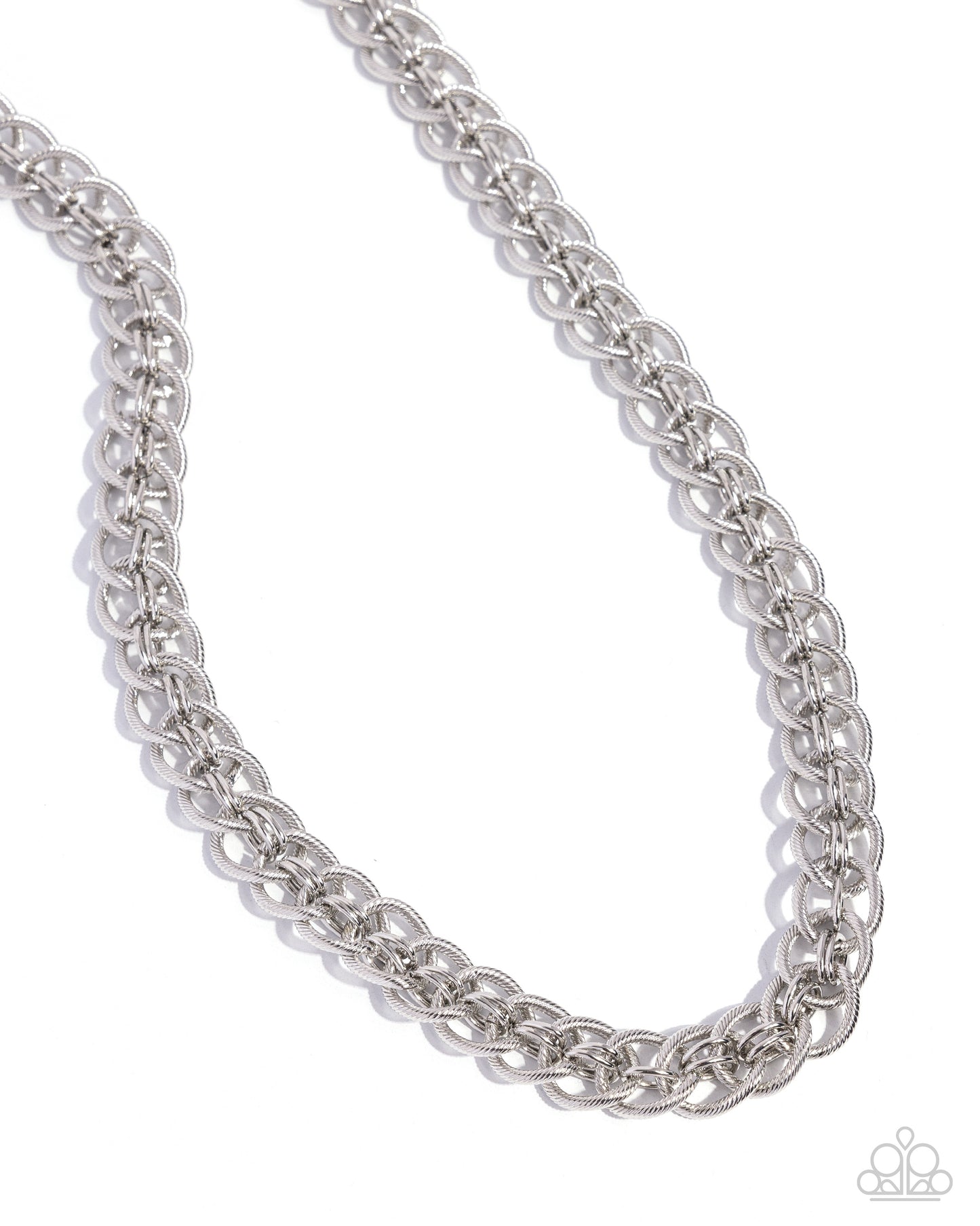 Coiled Conviction - Silver Urban Chain Necklace - Paparazzi Accessories