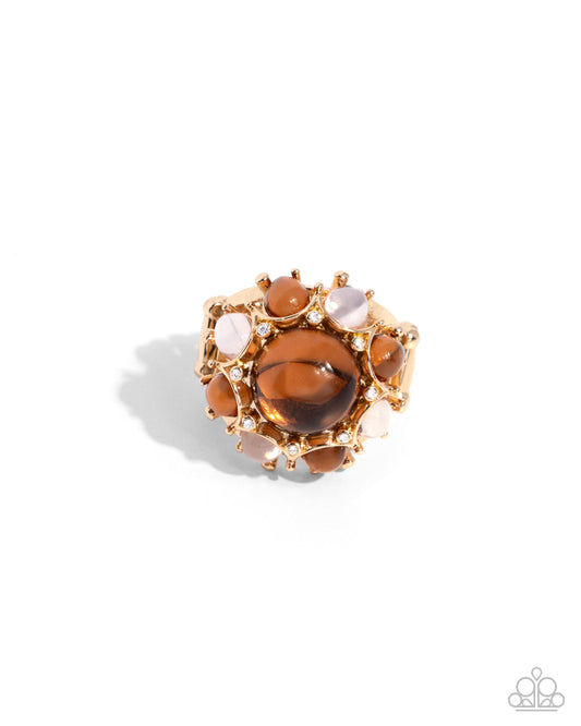 Clear Comfort - Brown Ring - Paparazzi Accessories