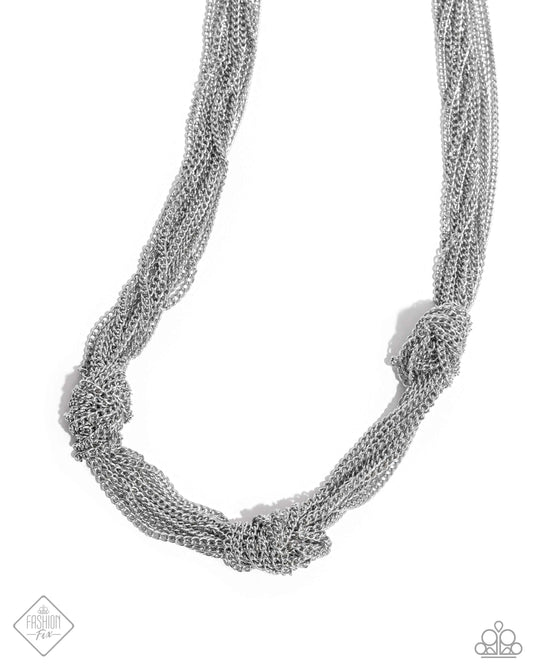 Copious Command - Silver Chain Necklace - Paparazzi Accessories
