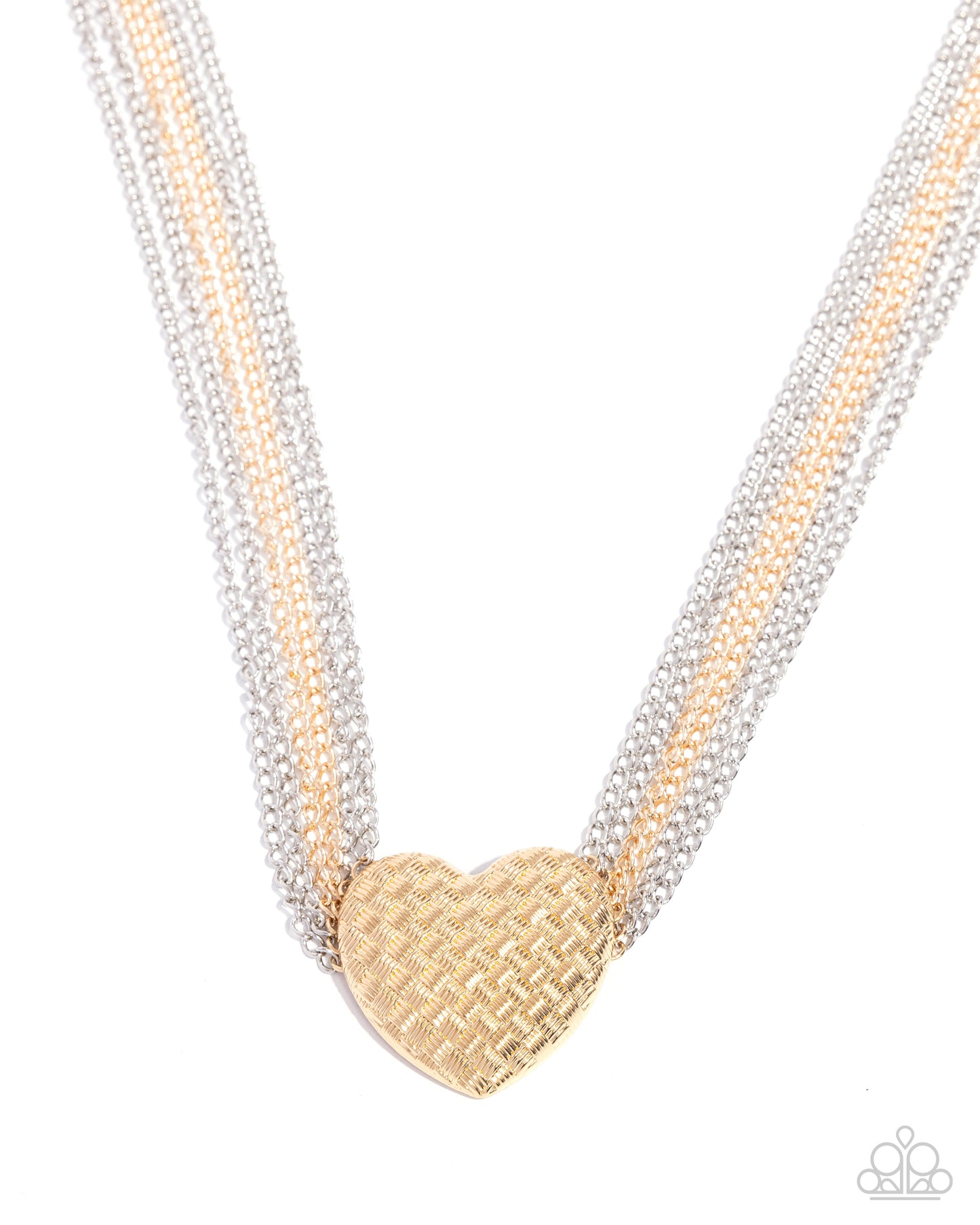 Crushing On You - Multi Heart Necklace - Paparazzi Accessories