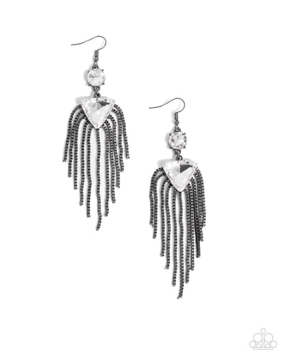 Maven Musings - Black Fishhook Earrings - Paparazzi Accessories