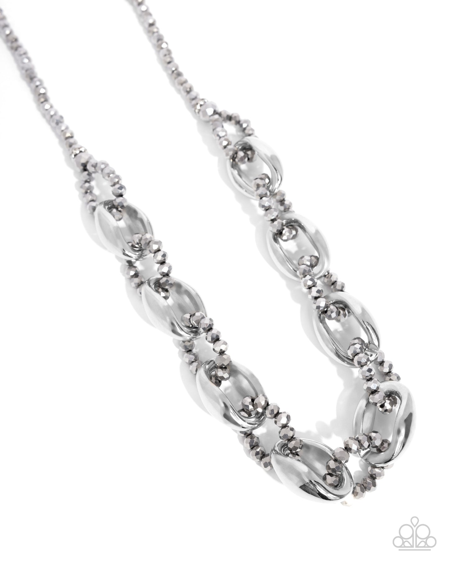 Flickering Fact - Silver Necklace - Paparazzi Accessories