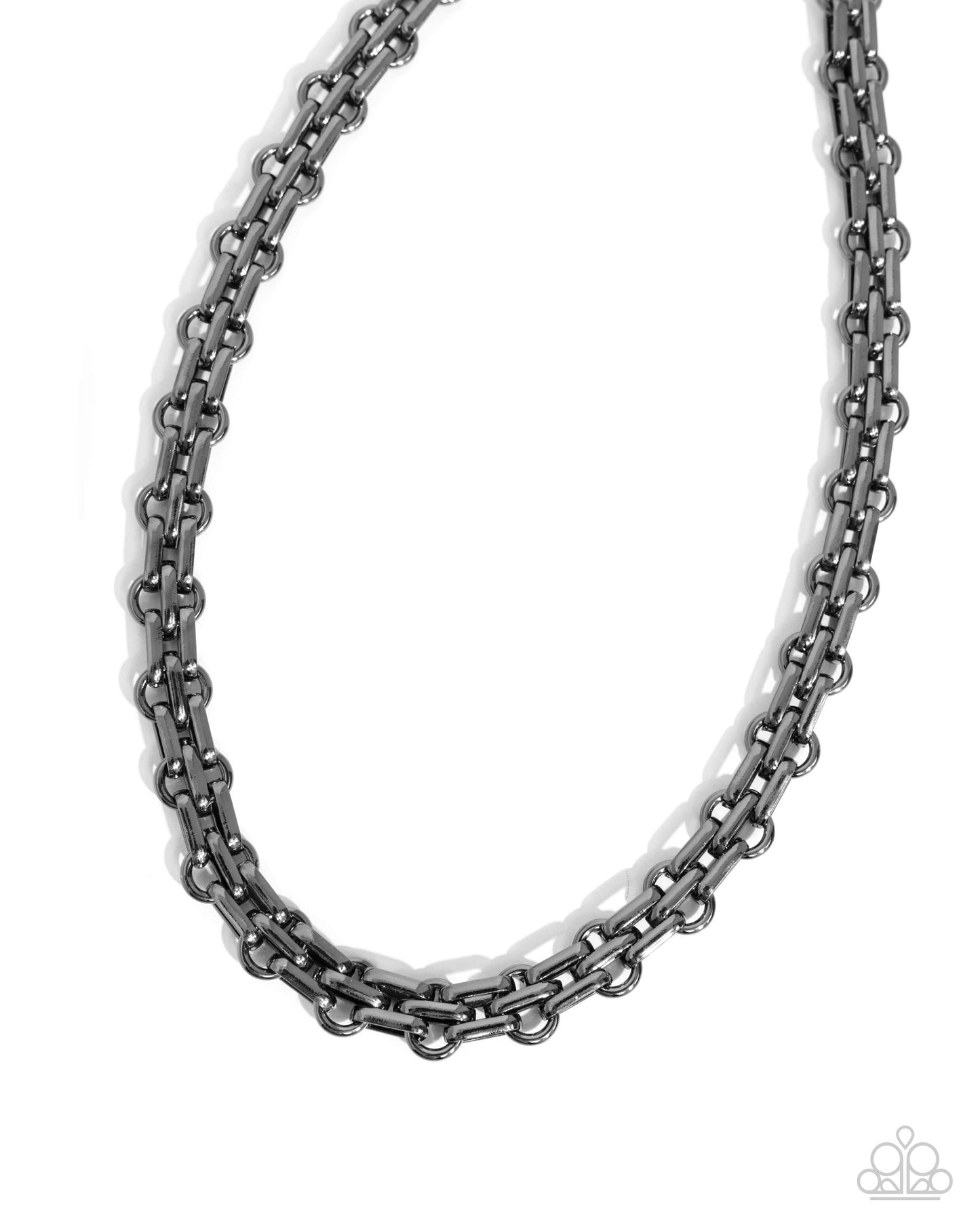 Immaculate Industry - Black Gunmetal Chain Necklace - Paparazzi Accessories