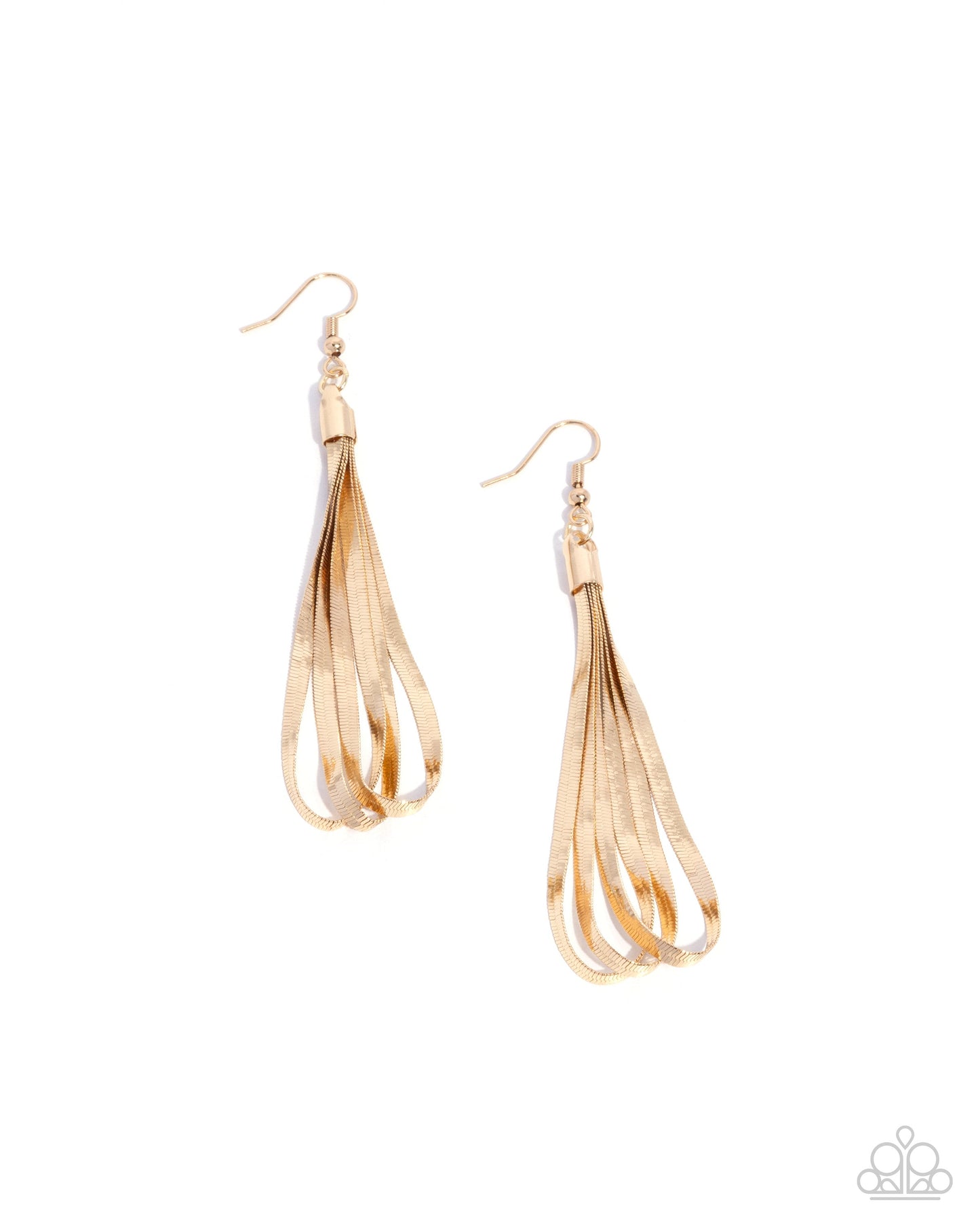 Keen Keepsake - Gold Fishhook Earrings - Paparazzi Accessories