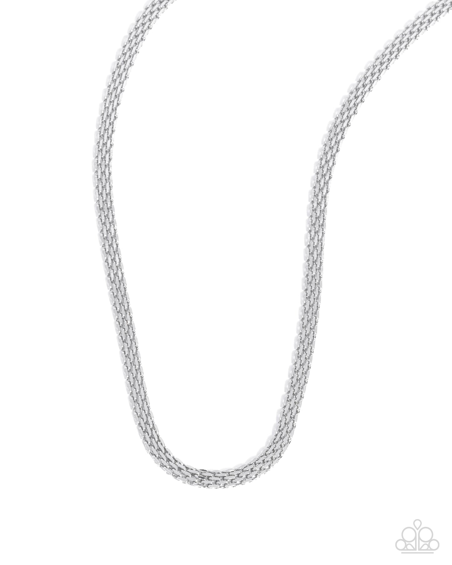Chained Character - Silver Stainless Steel Urban Chain Necklace - Convention Exclusive 2024 - Paparazzi Accessories