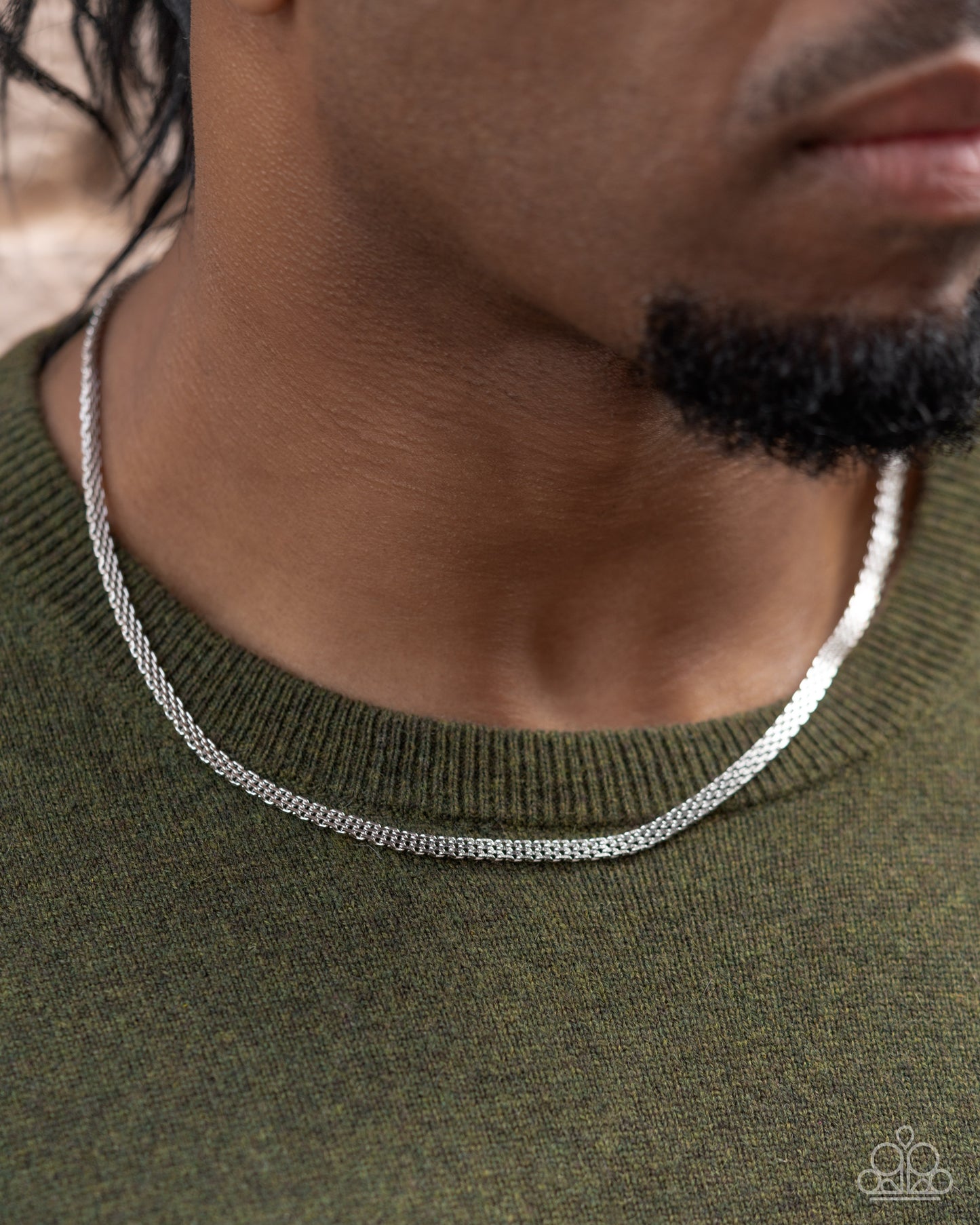 Chained Character - Silver Stainless Steel Urban Chain Necklace - Convention Exclusive 2024 - Paparazzi Accessories