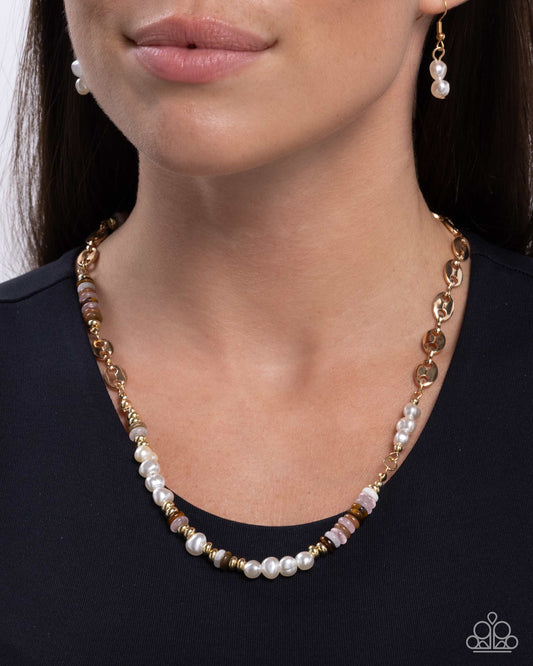Wholesome Wanderlust - Gold Soda Can Tab Chain Necklace - Paparazzi Accessories