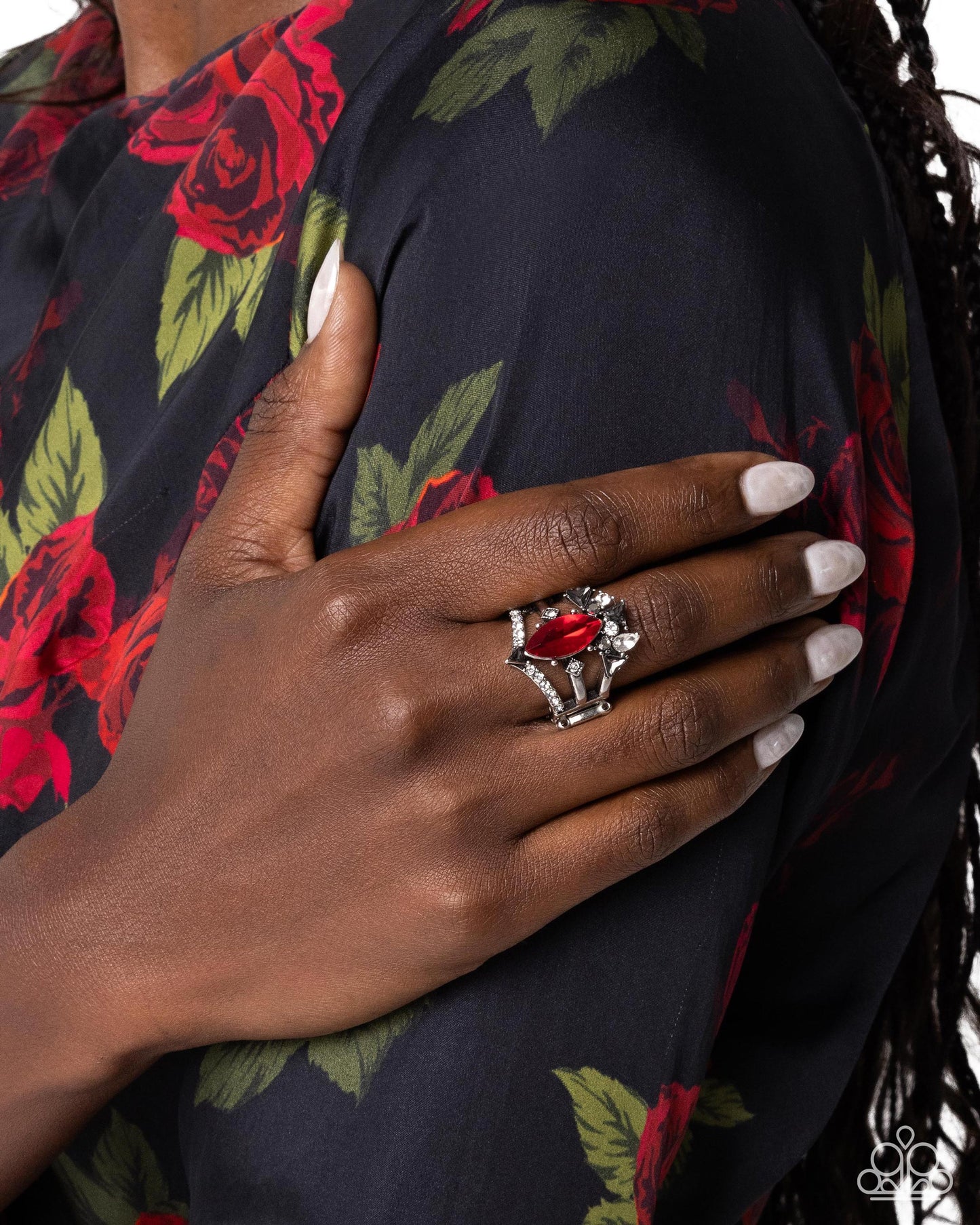 Beggin for Bling - Red Rhinestone Ring - Paparazzi Accessories
