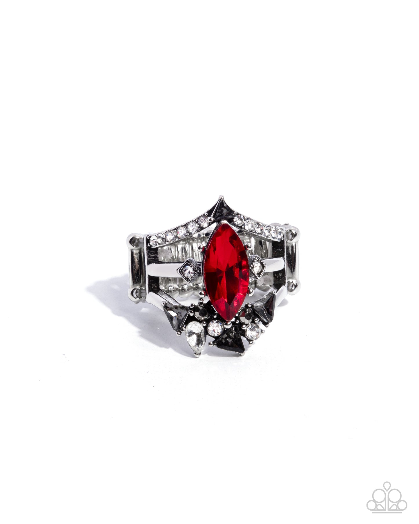 Beggin for Bling - Red Rhinestone Ring - Paparazzi Accessories