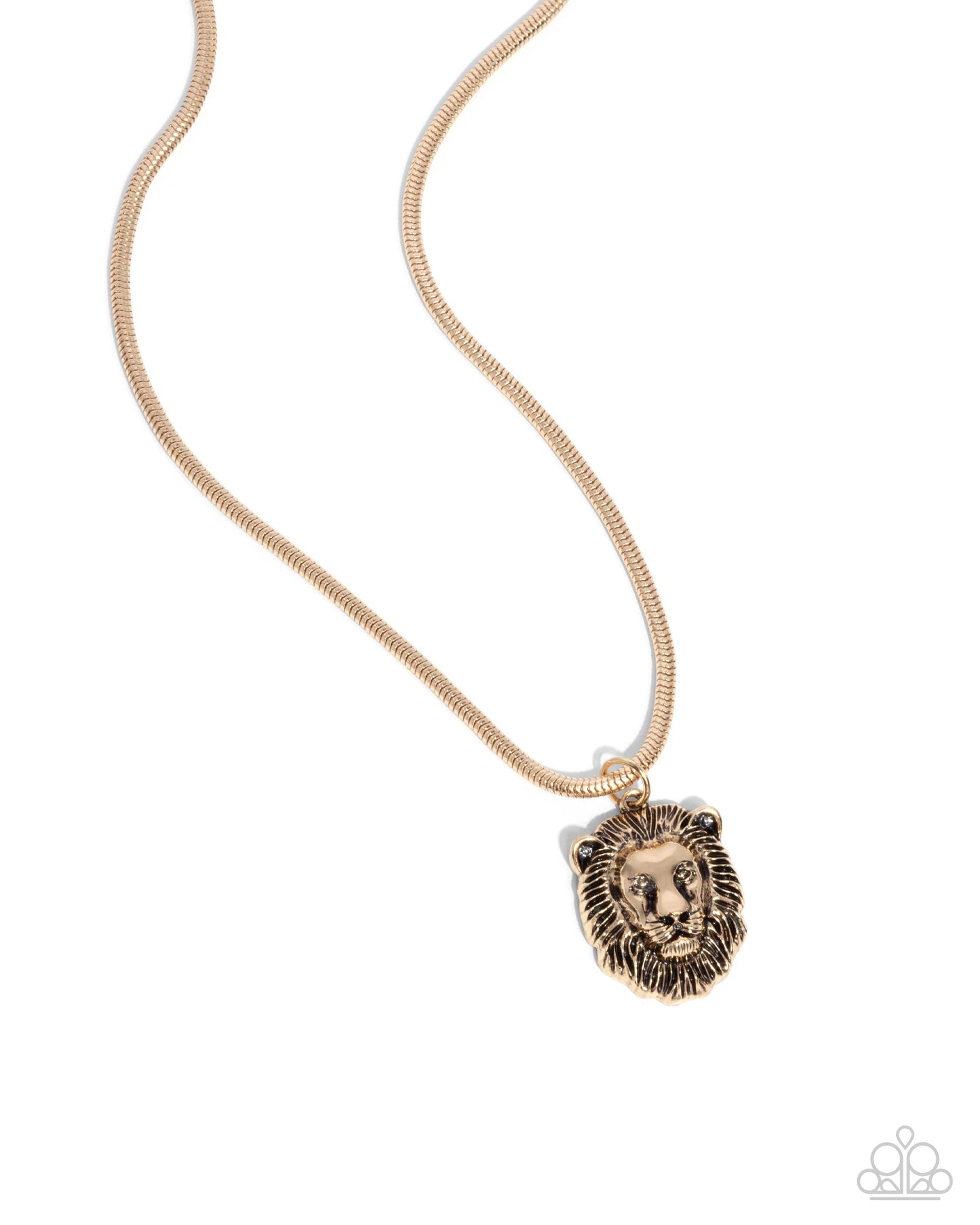 Leo Leader - Gold Lion Pendant Urban Necklace - Paparazzi Accessories