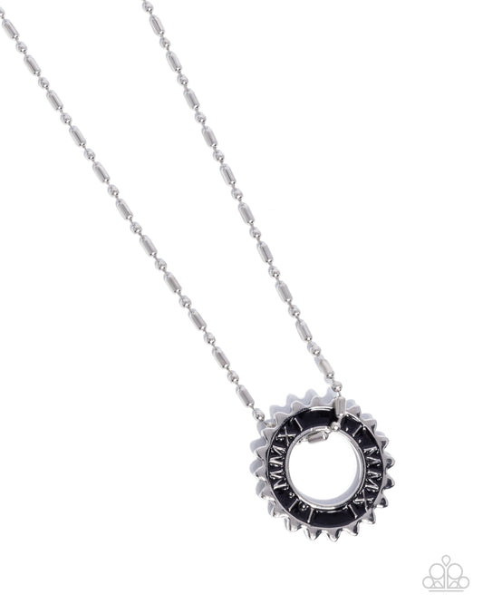 Second Gear - Silver Urban Chain Necklace - Paparazzi Accessories