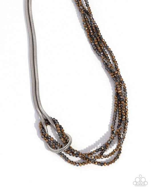 Mismatched Mirage - Multi Crystal Bead Necklace - Paparazzi Accessories