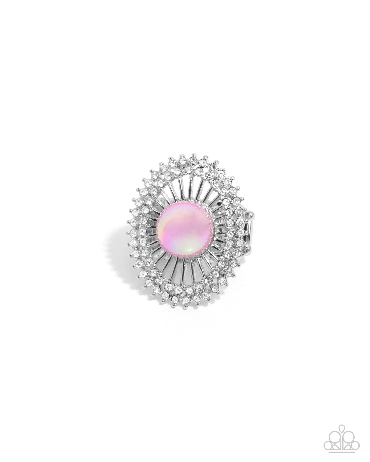 Ornamental Outline - Pink Ring - Paparazzi Accessories