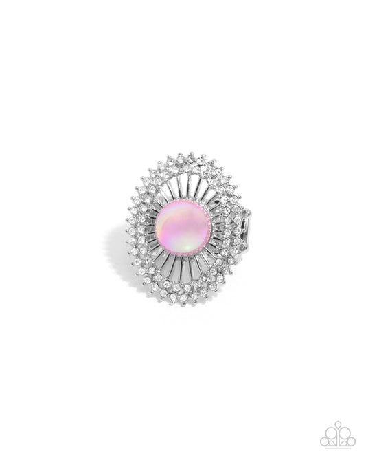 Ornamental Outline - Pink Ring - Paparazzi Accessories