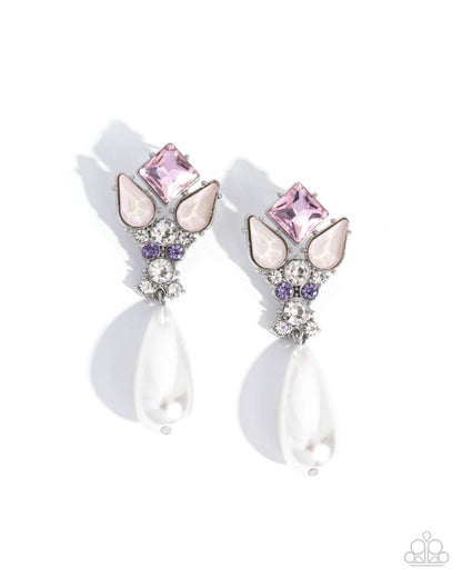 Pearly Promenade - Multi Post Earrings - Paparazzi Accessories