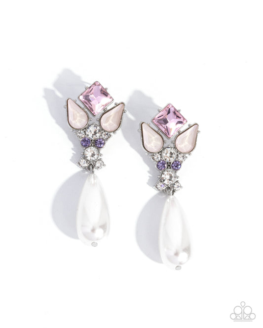 Pearly Promenade - Multi Post Earrings - Paparazzi Accessories