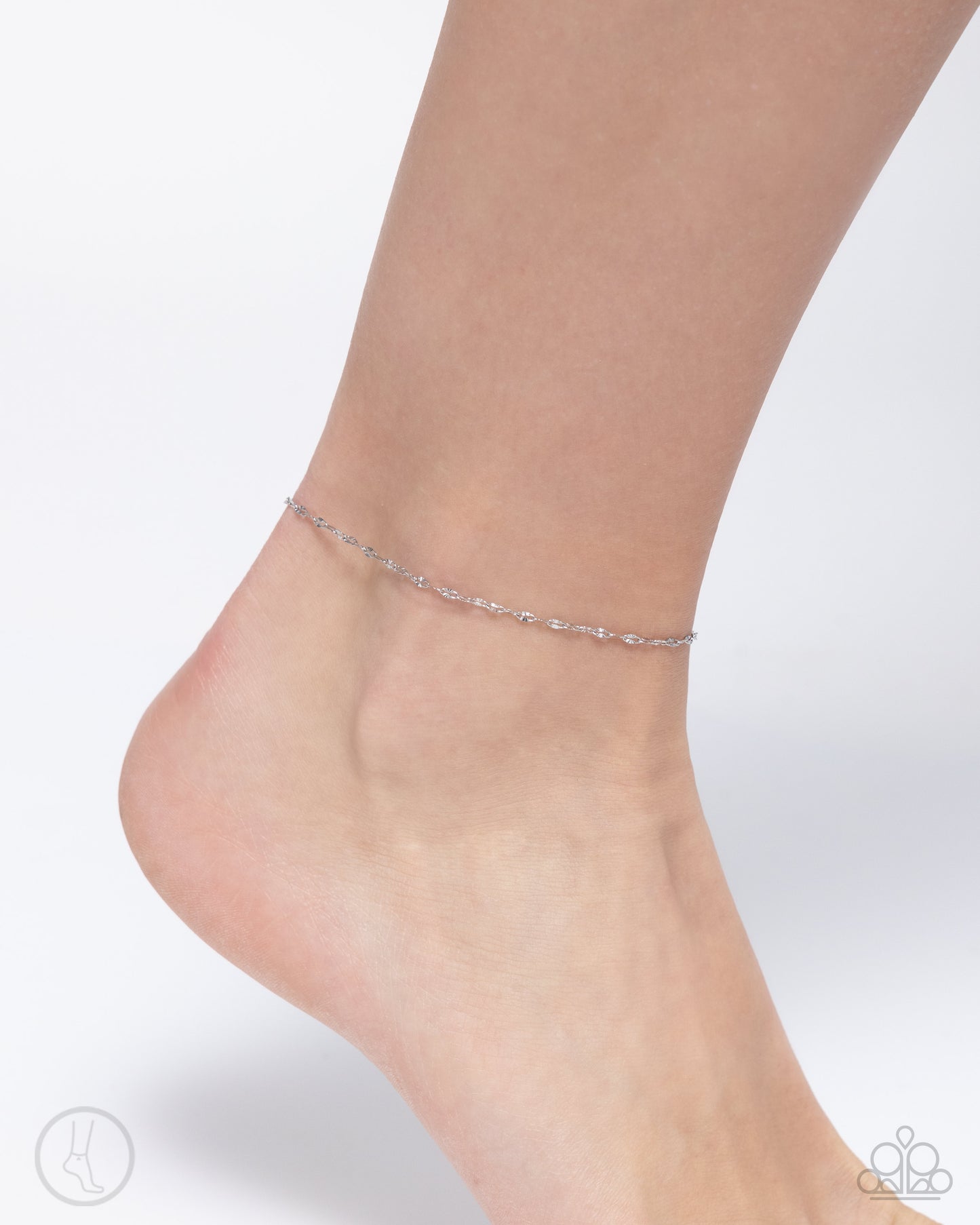 Savory Splendor - Silver Stainless Steel Anklet - Paparazzi Accessories