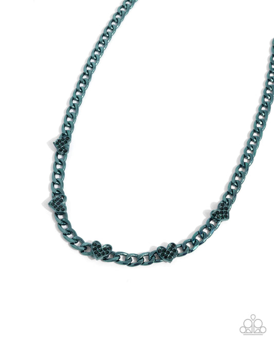 Fond Fashion - Green Dipped Metal Chain Necklace - Paparazzi Accessories