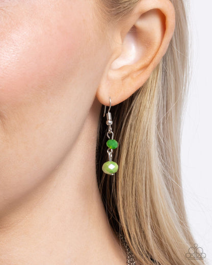 Radiantly Rich - Green Beaded Necklace - Paparazzi Accessories