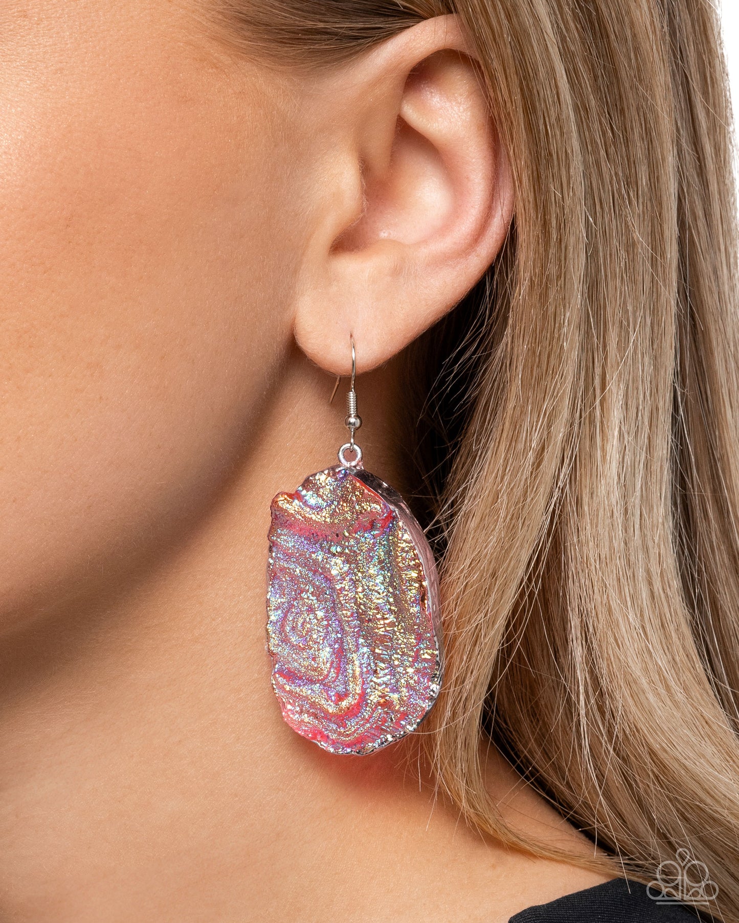 Artistic Avenue - Pink UV Earring - Paparazzi Accessories