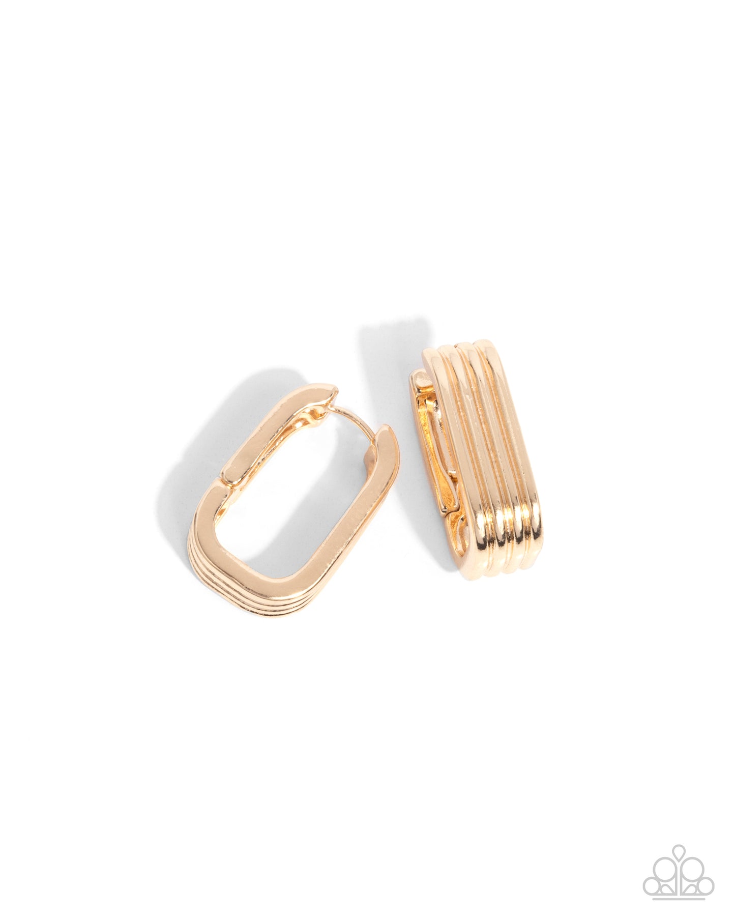 Vendetta Vanity - Gold Hinge Hoop Earrings - Paparazzi Accessories