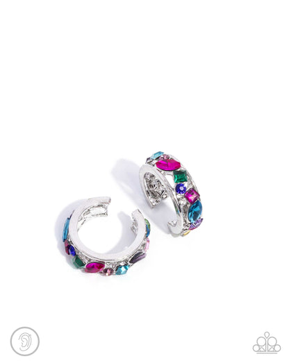 Adorable Assortment - Multi Gem and Rhinestone Ear Cuff Earrings - Convention Exclusive 2024 - Paparazzi Accessories