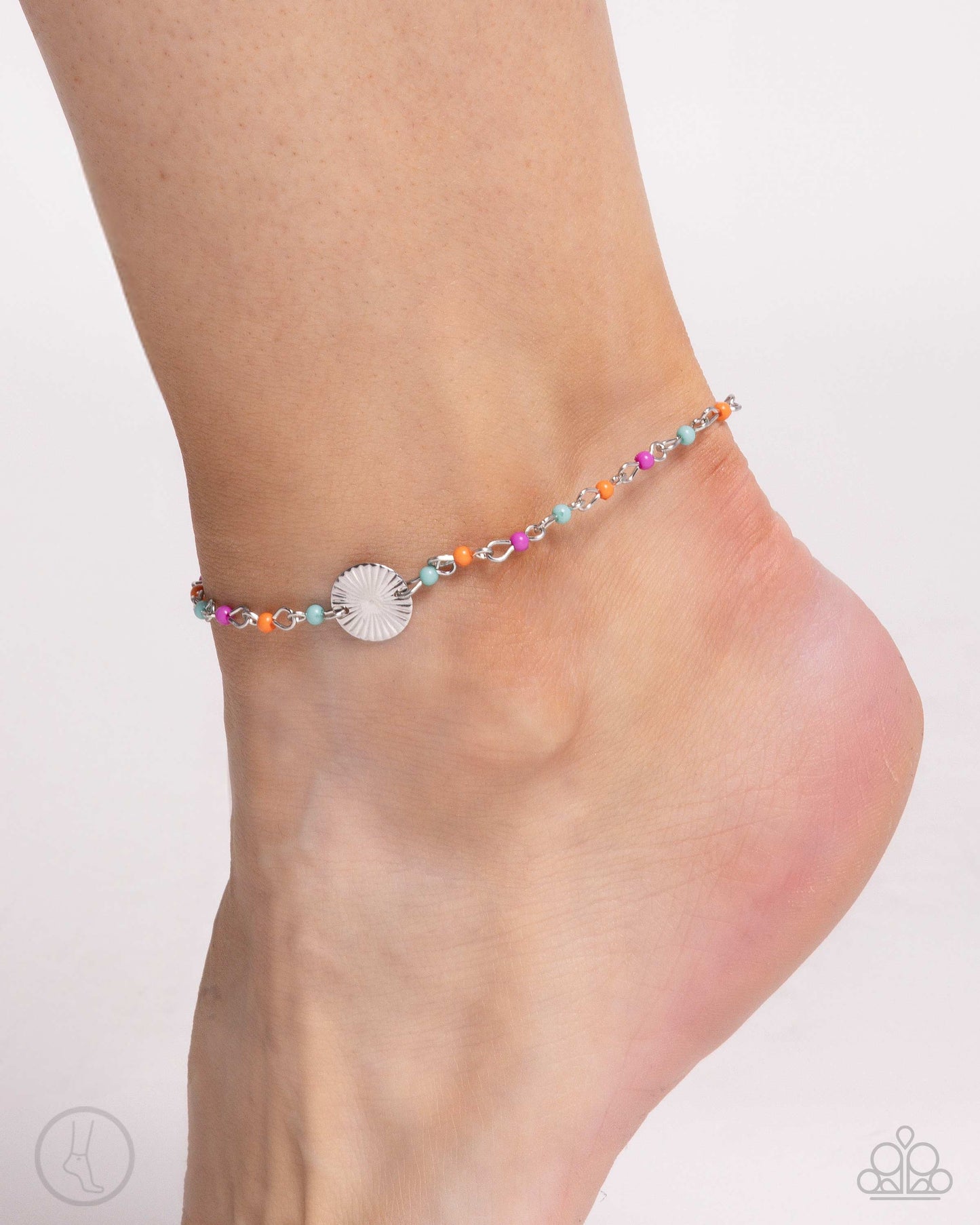 Florida Freestyle - Multi Beaded Clasp Anklet - Paparazzi Accessories