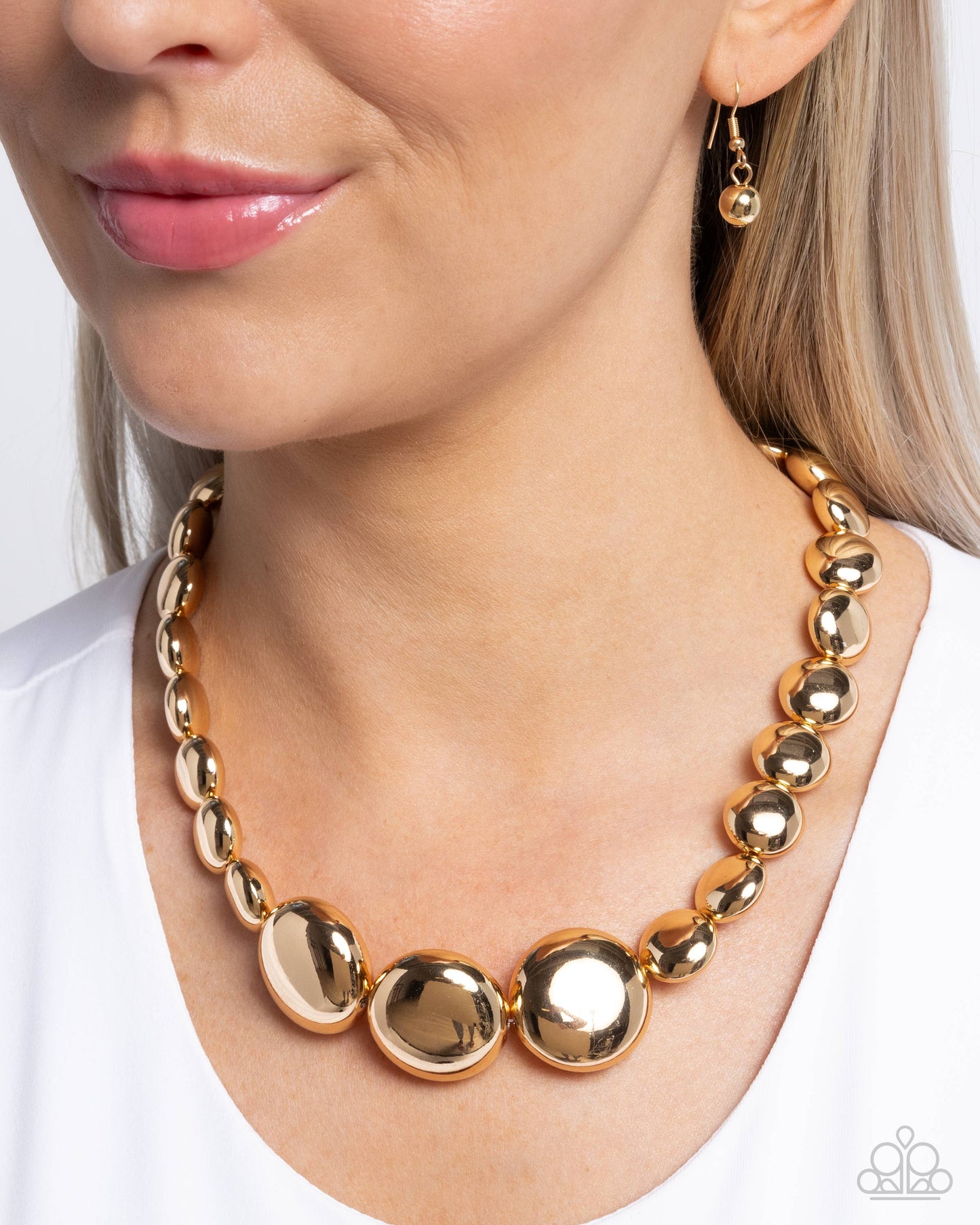 Reflective Roar - Gold Necklace - Paparazzi Accessories