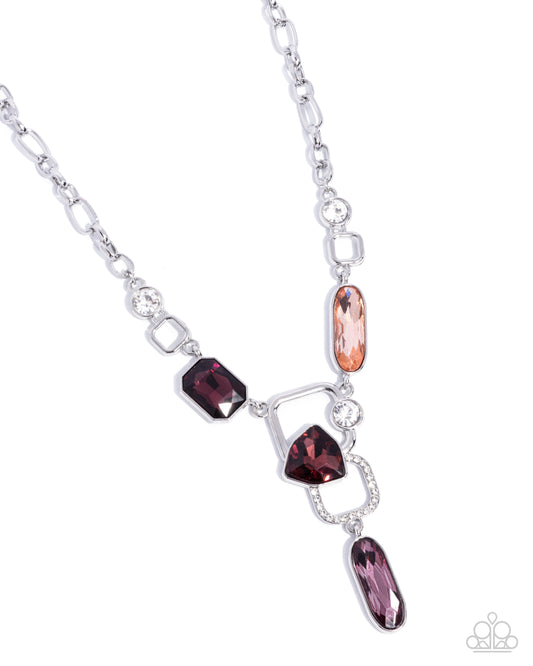 Artistic Elegance - Purple Gem Necklace - Convention Exclusive 2024 - Paparazzi Accessories